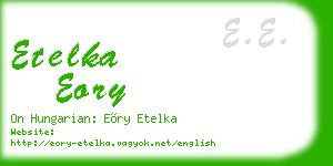 etelka eory business card